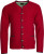 James & Nicholson - Herren Strickjacke im Trachtenlook (red/anthracite melange/green)