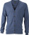 James & Nicholson - Herren Cardigan (denim-melange)