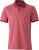 James & Nicholson - Herren Jersey Heather Polo (wine-melange/wine)