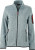 James & Nicholson - Damen Strickfleece Jacke (light-grey-melange/red)