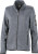 James & Nicholson - Damen Strickfleece Jacke (dark-grey-melange/silver)