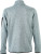 James & Nicholson - Men's Knitted Fleece Jacket (light-grey-melange/red)