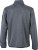 James & Nicholson - Herren Strickfleece Jacke (dark-grey-melange/silver)