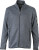 James & Nicholson - Men's Knitted Fleece Jacket (dark-grey-melange/silver)