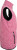 James & Nicholson - Ladies' Knitted Fleece Vest (pink melange/off white)