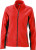 James & Nicholson - Damen Workwear Microfleece Jacke (red/black)