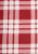 James & Nicholson - Fleece Blanket Checked (wine/off-white)