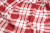 James & Nicholson - Fleece Blanket Checked (wine/off-white)