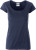 James & Nicholson - Damen Bio T-Shirt mit Rollsaum (navy)