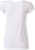 James & Nicholson - Damen Bio T-Shirt mit Rollsaum (white)