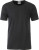James & Nicholson - Herren Bio T-Shirt mit Rollsaum (black)