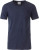 James & Nicholson - Herren Bio T-Shirt mit Rollsaum (navy)