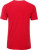 James & Nicholson - Herren Bio T-Shirt mit Rollsaum (red)