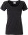 James & Nicholson - Damen Bio T-Shirt mit Brusttasche (black)