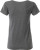 James & Nicholson - Damen Bio T-Shirt mit Brusttasche (black heather)