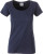 James & Nicholson - Damen Bio T-Shirt mit Brusttasche (navy)