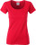 James & Nicholson - Ladies' Pocket T-Shirt Organic (red)