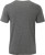 James & Nicholson - Herren Bio V-Neck T-Shirt mit Brusttasche (black heather)