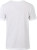 James & Nicholson - Herren Bio V-Neck T-Shirt mit Brusttasche (white)