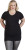 Promodoro - Women’s Slim Fit V-Neck-T Long (black)