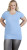 Promodoro - Women’s Slim Fit V-Neck-T Long (alaskan blue)