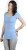 Promodoro - Women’s Slim Fit V-Neck-T Long (alaskan blue)