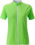 James & Nicholson - Damen Full Zip Radtrikot (bright green/white)