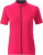 James & Nicholson - Damen Full Zip Radtrikot (bright pink/titan)