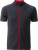 James & Nicholson - Herren Full Zip Radtrikot (titan/tomato)