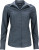 James & Nicholson - Ladies' Business Popline Shirt longsleeve (carbon)