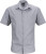 James & Nicholson - Men's Business Popline Shirt shortsleeve (steel)