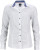 James & Nicholson - Popeline Bluse "Plain" (white/blue white)