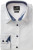 James & Nicholson - Popline Shirt "Plain" (white/white light blue)