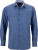 James & Nicholson - Popline Shirt "Wings" (blue/white)