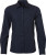 James & Nicholson - Popline Shirt longsleeve (navy)