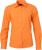 James & Nicholson - Popline Shirt longsleeve (orange)