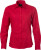 James & Nicholson - Popline Shirt longsleeve (red)