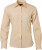 James & Nicholson - Popline Shirt longsleeve (stone)