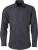 James & Nicholson - Popline Shirt longsleeve (carbon)