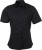 James & Nicholson - Popeline Bluse kurzarm (black)