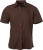 James & Nicholson - Popeline Bluse kurzarm (brown)