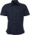 James & Nicholson - Popline Shirt shortsleeve (navy)