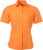 James & Nicholson - Popeline Bluse kurzarm (orange)