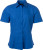 James & Nicholson - Popline Shirt shortsleeve (royal)