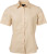 James & Nicholson - Popline Shirt shortsleeve (stone)