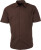 James & Nicholson - Popline Shirt shortsleeve (brown)