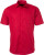 James & Nicholson - Popline Shirt shortsleeve (red)