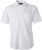 James & Nicholson - Popline Shirt shortsleeve (white)