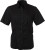 James & Nicholson - Mikro-Twill Bluse kurzarm (black)