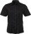 James & Nicholson - Oxford Bluse kurzarm (black)